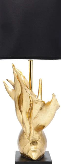 New KARE Design Lampa stołowa Tropical Flower 51x65 cm czarno-złota - KARE