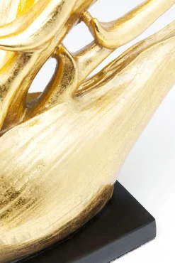 New KARE Design Lampa stołowa Tropical Flower 51x65 cm czarno-złota - KARE