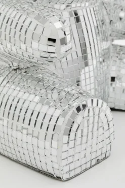 Hot KARE Design Lampa stołowa z abażurem miś szkło lustrzane Ø26x40 cm - KARE