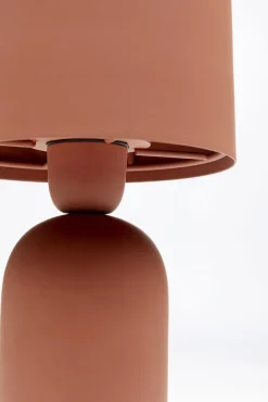 Clearance KARE Design Lampa stołowa ze stali czerwień terakotowa 39 cm - KARE