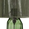 Outlet KARE Design Lampa stołowa zielona szkło i tkanina 42 cm - KARE