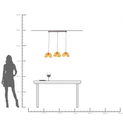 Fashion KARE Design Lampa wisząca Aloha Drop 80cm - KARE