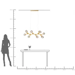 Discount KARE Design Lampa wisząca Atomic Balls mosiądz 190cm - KARE