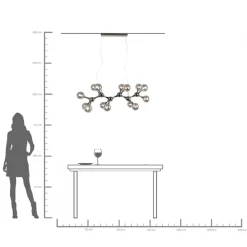 Discount KARE Design Lampa wisząca Atomic Balls Smoke 190cm - KARE