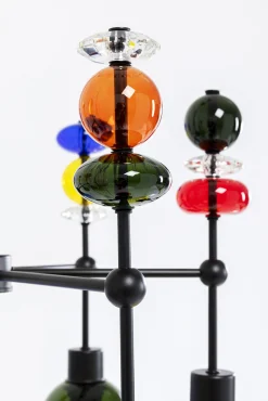 Outlet KARE Design Lampa wisząca awangardowa klosze szklane kolorowe 61x88 cm - KARE