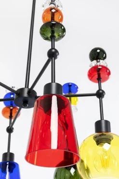 Outlet KARE Design Lampa wisząca awangardowa klosze szklane kolorowe 61x88 cm - KARE
