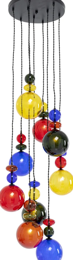 Fashion KARE Design Lampa wisząca awangardowa klosze szklane kolorowe Ø44x150 cm - KARE