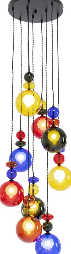 Fashion KARE Design Lampa wisząca awangardowa klosze szklane kolorowe Ø44x150 cm - KARE