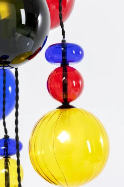 Fashion KARE Design Lampa wisząca awangardowa klosze szklane kolorowe Ø44x150 cm - KARE