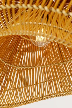 Fashion KARE Design Lampa wisząca boho rattan naturalny 54x52 cm - KARE