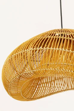 Fashion KARE Design Lampa wisząca boho rattan naturalny 54x52 cm - KARE