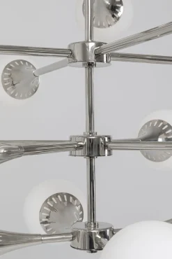 Discount KARE Design Lampa wisząca Bulb Fiction 20L Ø102 cm srebrna - KARE