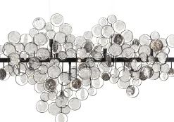 Clearance KARE Design Lampa wisząca Clouds Clear 102x61 cm szara - KARE