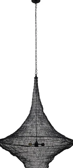 Discount KARE Design Lampa wisząca Cocoon Ø89x114 cm czarna - KARE