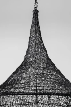 Discount KARE Design Lampa wisząca Cocoon Ø89x114 cm czarna - KARE