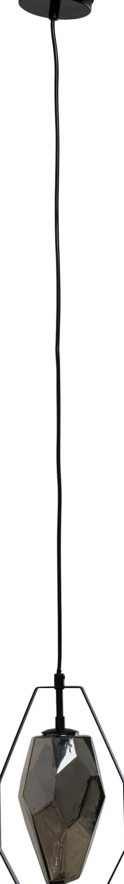 New KARE Design Lampa wisząca czarna klosz szklany G9 17x120 cm - KARE