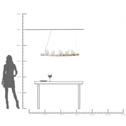 Outlet KARE Design Lampa wisząca Dining Birds 120 cm - KARE