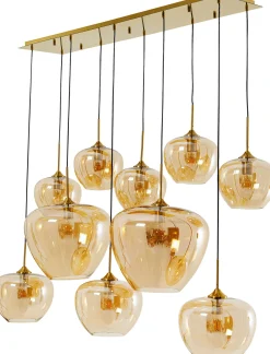 Outlet KARE Design Lampa wisząca do salonu klosze bursztynowe szklane 110x160 cm - KARE