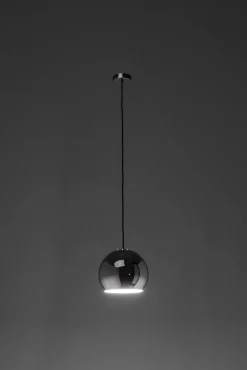 Online KARE Design Lampa wisząca do salonu kula srebrna Ø25 cm - KARE