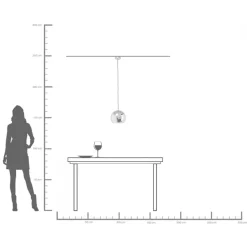 Online KARE Design Lampa wisząca do salonu kula srebrna Ø25 cm - KARE