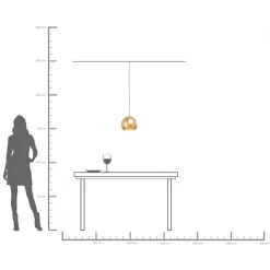 Fashion KARE Design Lampa wisząca do salonu kula złota Ø25 cm - KARE