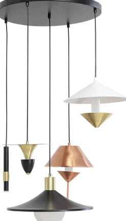 Discount KARE Design Lampa wisząca do salonu stalowa 5xG9 Ø50 cm - KARE