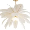 Online KARE Design Lampa wisząca Feather Palm biała Ø60cm - KARE