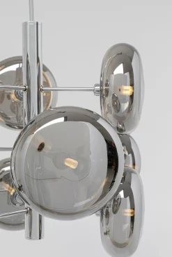 Fashion KARE Design Lampa wisząca Headlight 53x61 cm srebrna - klosze szklane - KARE