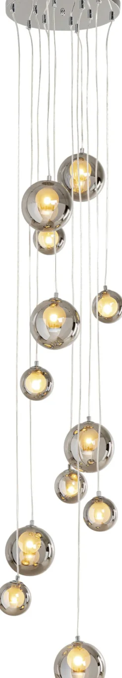 Fashion KARE Design Lampa wisząca klosze szklane chromowe 12xG9 200 cm - KARE