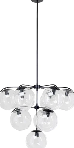 Clearance KARE Design Lampa wisząca Lasmina 91x110 cm czarna - klosze szklane - KARE
