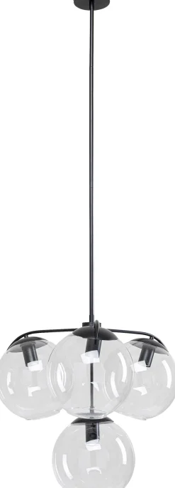 Fashion KARE Design Lampa wisząca Lasmina 63x72 cm czarna - klosze szklane - KARE