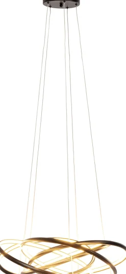 Hot KARE Design Lampa wisząca LED czarne okręgi aluminium Ø72 cm - KARE