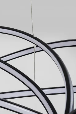 Hot KARE Design Lampa wisząca LED czarne okręgi aluminium Ø72 cm - KARE
