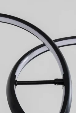 Discount KARE Design Lampa wisząca LED czarne okręgi aluminium 105 cm - KARE