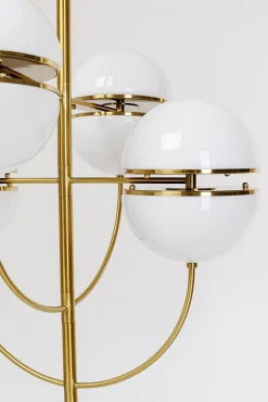 Hot KARE Design Lampa wisząca Leisha Bunch 76x100 cm biało-złota - KARE