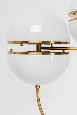 Hot KARE Design Lampa wisząca Leisha Bunch 76x100 cm biało-złota - KARE