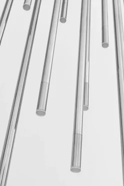 Fashion KARE Design Lampa wisząca Living Vegas Deluxe LED 154x320 cm srebrna - KARE