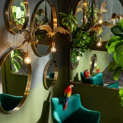 Clearance KARE Design Lampa wisząca Owl 57x28 cm złota - KARE