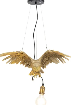 Clearance KARE Design Lampa wisząca Owl 57x28 cm złota - KARE