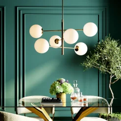 Sale KARE Design Lampa wisząca Planets 105x95 cm biało-złota - KARE