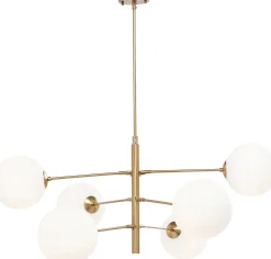 Sale KARE Design Lampa wisząca Planets 105x95 cm biało-złota - KARE