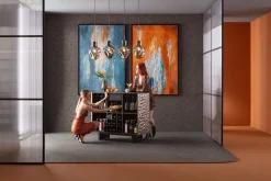 Discount KARE Design Lampa wisząca przydymiona 4L stal i szkło 110 cm - KARE