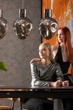 Discount KARE Design Lampa wisząca przydymiona 4L stal i szkło 110 cm - KARE