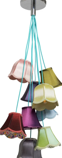 Best KARE Design Lampa wisząca Saloon Flowers 9L 60x110 cm kolorowa - KARE