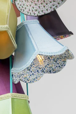 Best KARE Design Lampa wisząca Saloon Flowers 9L 60x110 cm kolorowa - KARE