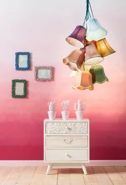 Best KARE Design Lampa wisząca Saloon Flowers 9L 60x110 cm kolorowa - KARE