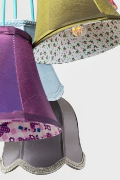 Best KARE Design Lampa wisząca Saloon Flowers 5L 45x110 cm kolorowa - KARE