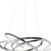 Hot KARE Design Lampa wisząca Saturn LED 75x120 cm srebrna - KARE