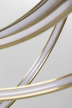 Discount KARE Design Lampa wisząca Saturn LED 75x150 cm złota - KARE