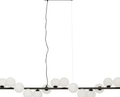Outlet KARE Design Lampa wisząca Scala Balls Milky Black 150cm - KARE